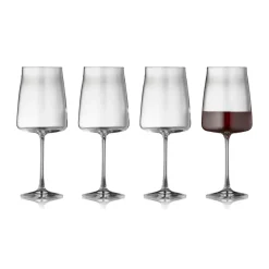 Lyngby Glas 4 Copas de vino tinto Zero 54 cl, Cristal Transparente Online