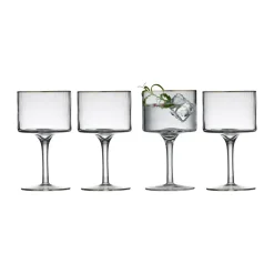 Lyngby Glas Copas Y Vasos Para Bebidas|Copas De Cóctel<4 Copas gin tonic Palermo Gold 32 cl, Transparente-oro TransparenteColor dorado