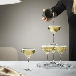 Orrefors Copas De Champagne Y Cava<4 Copas More Coupe, 21 cl Transparente