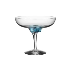 Kosta Boda 2 Copas Sugar Dandy 32 cl, Azul AzulTransparente