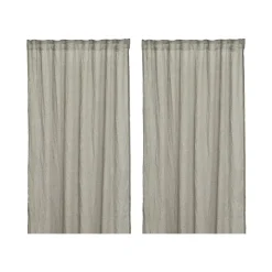 Boel & Jan 2 Cortinas Mirja 130x275 cm, Gris Best