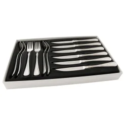 Hardanger Bestikk 12 Cubiertos de carne Carina, acero inoxidable Plateado Best
