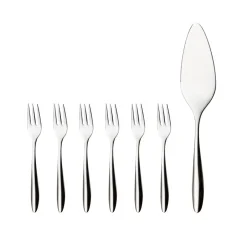 Hardanger Bestikk Palas Para Tarta<7 Cubiertos de tarta Lykke, acero inoxidable Plateado