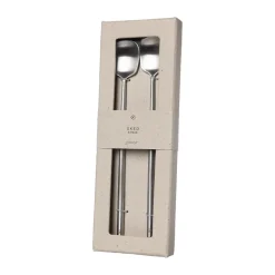 ERNST 2 Cucharas alargadas , Acero inoxidable Plateado Discount
