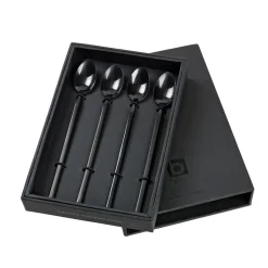 Broste Copenhagen 4 Cucharas alargadas Tvis, Negro Sale