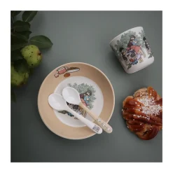 Rätt Start Cubiertos Infantiles|Cubiertos De Mesa<2 Cucharas Barnen i Bullerbyn, Beige-blanco Multi