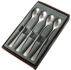 Robert Welch 4 Cucharas de café con leche Radford mate, acero inoxidable Plateado Clearance