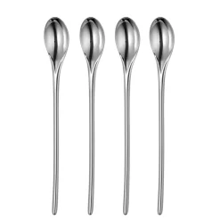 Robert Welch 4 Cucharas de café con leche Bud Bright, acero inoxidable Plateado Discount