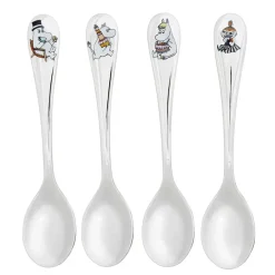 Hackman Cucharillas De Café Y Té<4 Cucharas de café Fiesta Mumin, set de 4 Plateado