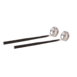 Ørskov 2 Cucharas de olivas Lava, acero inoxidable Negro