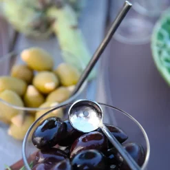 Ørskov 2 Cucharas de olivas Lava, acero inoxidable Negro