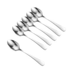 Dorre Cubiertos De Postre<6 Cucharas de postre Classic, acero inoxidable Plateado
