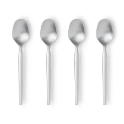 Gense 4 Cucharas de postre Dorotea, acero inoxidable Plateado Best