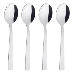 Aida 4 Cucharas de postre Raw, acero inoxidable Plateado Clearance