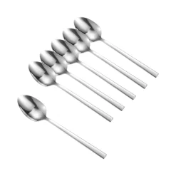 Dorre Cubiertos De Postre<6 Cucharas de postre Victoria, acero inoxidable Plateado