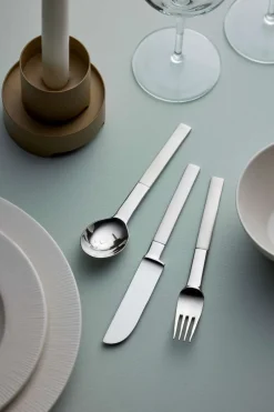 Gense Cubiertos Para Entrantes|Cubiertos De Postre<4 Cucharas de postre y entrante Nobel, 4 piezas Plateado