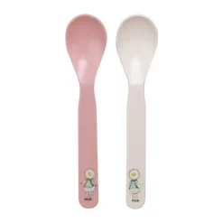 Rätt Start Cubiertos Infantiles|Cubiertos De Mesa<2 Cucharas Elsa Beskow Blomsterfesten, Rosa-blanco Multi