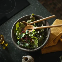 Fiskars Cubiertos De Mesa<2 Cucharas Norden, Roble-acero inoxidable Marrón