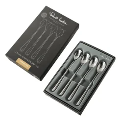 Robert Welch Cucharillas De Café Y Té<4 Cucharillas de café con leche Kingham Bright, acero inoxidable Plateado