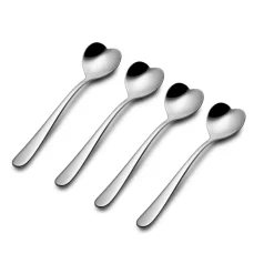Alessi 4 Cucharillas de té Miriam Mirri, plata Plateado Best