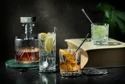 Orrefors Cubiertos De Mesa<2 Cuchas para bebidas City 170 mm, Acero inoxidable Plateado