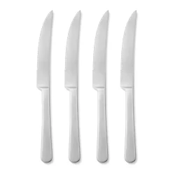 Georg Jensen Cuchillos Para Carne<4 Cuchillos de carne Copenhagen, mate Plateado
