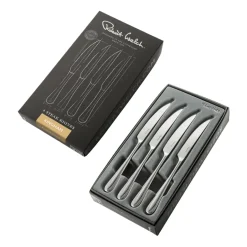 Robert Welch 4 Cuchillos de carne Kingham Bright, acero inoxidable Plateado Best