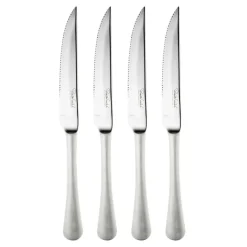 Robert Welch 4 Cuchillos de carne Radford mate, acero inoxidable Plateado Sale