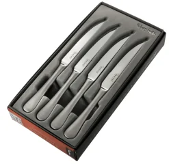 Robert Welch 4 Cuchillos de carne Radford mate, acero inoxidable Plateado Sale