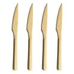 Aida 4 Cuchillos de carne Raw, Dorado Color dorado Discount