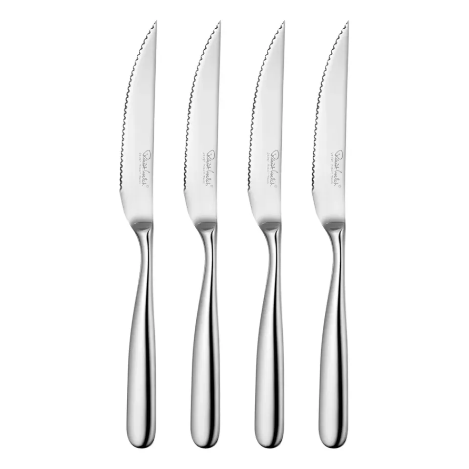 Robert Welch Otros Cuchillos<4 Cuchillos de carne Stanton Bright, acero inoxidable Plateado