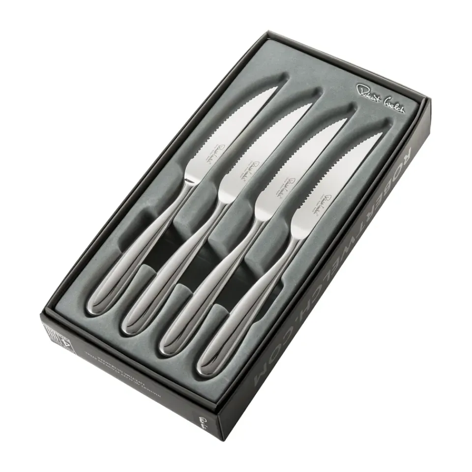 Robert Welch Otros Cuchillos<4 Cuchillos de carne Stanton Bright, acero inoxidable Plateado