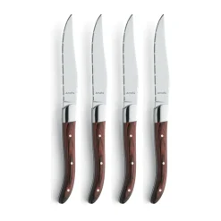 Amefa 4 Cuchillos para parrilla Royal Steak, en caja de madera Marrón Hot