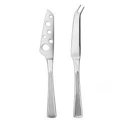 Hardanger Bestikk 2 Cuchillos para quesos Ramona, Acero inoxidable Plateado Best