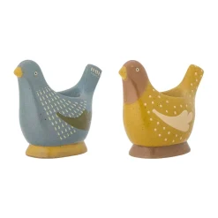 Bloomingville 2 Hueveras Birdy, Blue-yellow Azul Hot