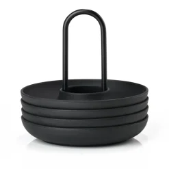 Zone Denmark Hueveras<4 Hueveras con soporte Singles, Black Negro