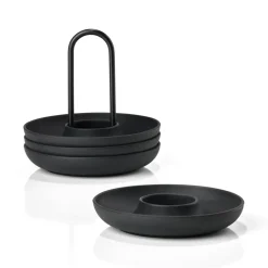 Zone Denmark Hueveras<4 Hueveras con soporte Singles, Black Negro