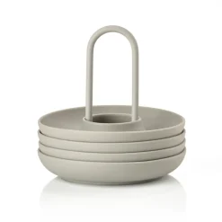 Zone Denmark 4 Hueveras con soporte Singles, Mud Gris Outlet