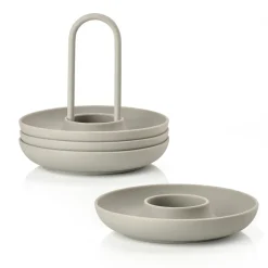 Zone Denmark 4 Hueveras con soporte Singles, Mud Gris Outlet