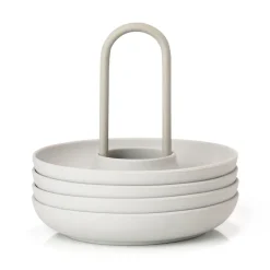 Zone Denmark Hueveras<4 Hueveras con soporte Singles, Warm Grey Gris