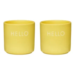 Design Letters 2 Hueveras , Hello-yellow Amarillo New