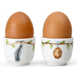 Kähler Hueveras<2 Hueveras Hammershøi Spring Ø5 cm, Blanco