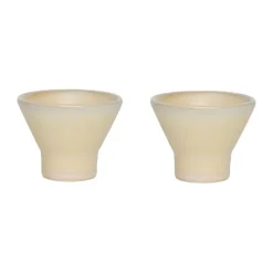 OYOY 2 Hueveras Yuka, Butter Beige Clearance