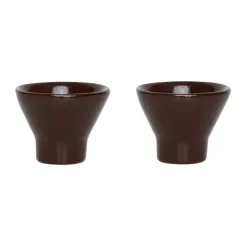 OYOY Hueveras<2 Hueveras Yuka, Dark Terracotta Negro