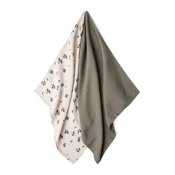 Garbo&Friends 2 mantas pequeñas Blueberry Muslin, 60x60 cm Multi Outlet