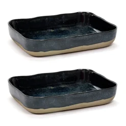 Serax 2 Moldes para horno La Nouvelle Table No10 22x30 cm, Dark blue Azul Sale