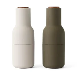 Audo Copenhagen Molinillos De Sal Y Pimienta<2 molinillos de especias Bottle, Hunting green-beige (nogal) BeigeVerde