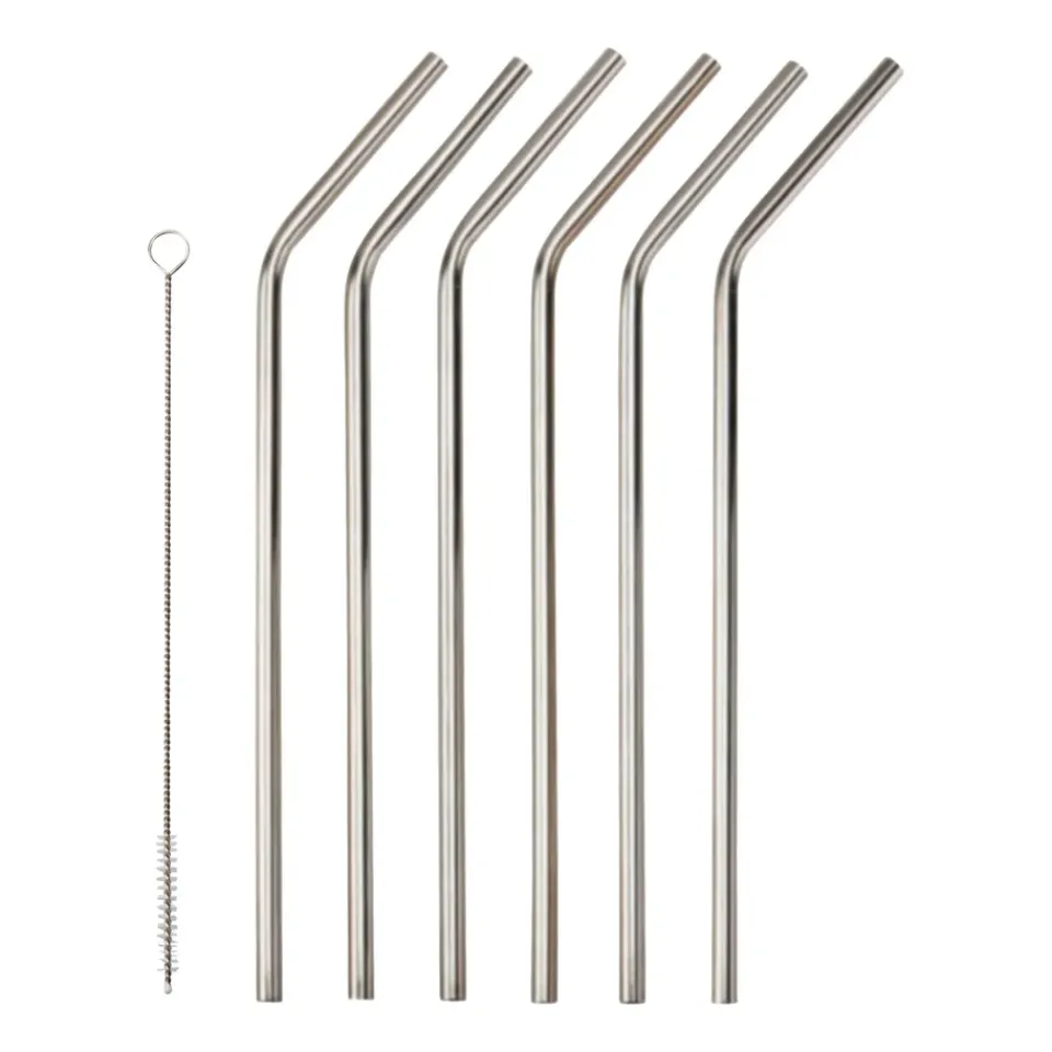 Dorre 6 Pajitas Corrigan 23 cm, acero inoxidable Plateado Sale