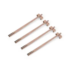 Vargen & Thor Palillos Para Comer<4 Palillos Kito Chopsticks, Cobre Color dorado