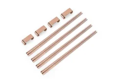Vargen & Thor Palillos Para Comer<4 Palillos Kito Chopsticks, Cobre Color dorado